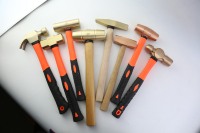 Marteau en laiton professionnel de haute qualité avec manche en fibre de verre pour les applications de bricolage et OEM, pour frapper les pièces démontées