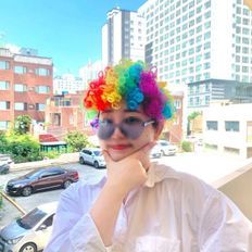 Parm vietnamiti capelli umani corti e lisci parrucche con frangia nodi sbiancati lunghi-per feste o eventi - Product Image 1