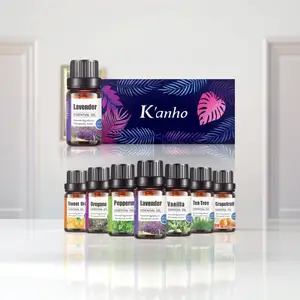 Kanho HL-diffusore olio essenziale (nuovo) fornitore, 10ML di olio per terapia dell'aroma, olio di lavanda biologico sfuso 100% puro per diffusione | Lungo L