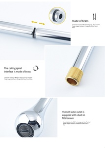 Wall Mounted Single Hole Brass Ceramic Single Handle <strong>Metered</strong> Sense Faucet Mixer <strong>Tap</strong> Modern Living Room Bathroom Bathtub - Product Image 6