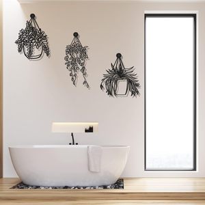 Adorno colgante de pared de hierro personalizado de estilo nórdico, entrada en forma de planta, decoración de pared creativa - Product Image 6