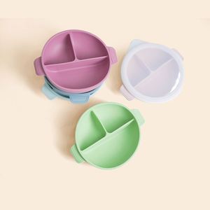 Productos de Alimentación para Bebés de Silicona Personalizados, Libres de BPA, Aptos para Microondas, Vajilla de Silicona con Succión para Recién Nacidos y Niños Pequeños - Product Image 1