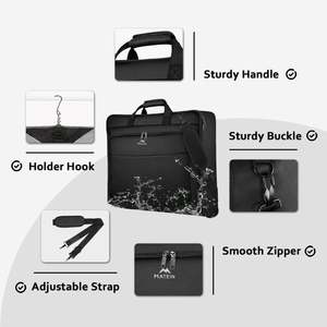Free Sample Foldable <b>Carry</b>-<b>On</b> Garment <b>Bag</b> for Travel and Business Trips with Shoulder Strap - Product Image 5