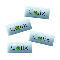 Autocollant de luxe personnalisé en PVC, étanche et durable, avec logo 3D argenté en relief, pour boîte cadeau et téléphone portable, marque Nickel