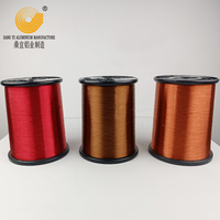 Alambre de Aluminio Esmaltado de 0.14mm-0.9mm, Conductor Sólido para Bobinado de Motores, Voltaje Nominal 130/155/180/200/220 Grados