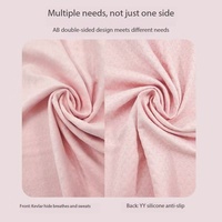 Serviette de yoga transfrontalière antidérapante en polaire double face, douce pour la peau et antibactérienne ; absorbante et personnalisable