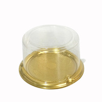 Boîtes en plastique transparentes jetables en forme de dôme pour gâteaux et pains, de 4, 5, 6 et 8 pouces, emballées sous blister, prêtes à l'emploi