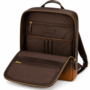 women leather <b>backpack</b> laptop <b>backpack</b> business travel <b>backpack</b> <b>large</b> capacity <b>backpack</b> fashion daily carry bag for off - Product Image 4