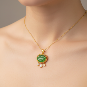 จี้เพชรเพาะเลี้ยงสีเขียวใสเกรดเอ คุณภาพเยี่ยม หยกเขียวมรกตมาจาหยกเกรดเอ แท้ 100% ขายดีที่สุด - Product Image 6