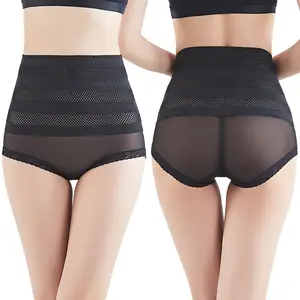 Seamless Body Shaper Tummy Control Underwear Panties Women Hollow Out Waist Quick Dry Shaper Butt Lifter with Lace