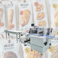 Machine d'emballage industrielle pour hot-dogs SZ-280XW entièrement automatique, à commande servo, largeur de film 200-600 mm, pour aliments, avec perforation de trous