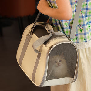 Dayanıklı hafif taşınabilir el omuz Pet taşıyıcılar diyagonal strapets büyük kapasiteli evcil köpek için nefes köpek çanta - Product Image 4