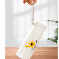 Fabricant moins cher randonnée sport de plein air eau chaude et froide enfants enfants école mignon cadeau bouteille d'eau en verre