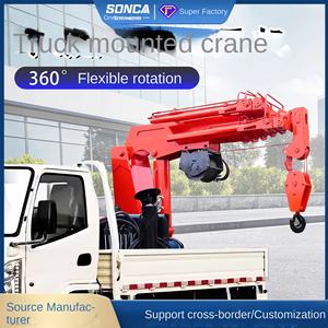 Grue à bras articulé détachable SONCA pour camion, grue autoportante, télécommande sans fil, grue de levage fixe, 10 tonnes - Product Image 5