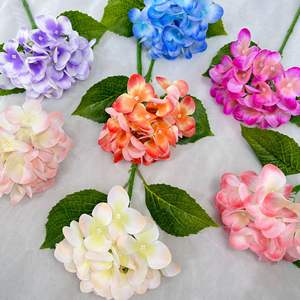 Décoration de mariage haut de gamme, 24 pièces de fleurs artificielles d'hortensia, décoration de la maison, vacances, hortensia en gros - Product Image 1