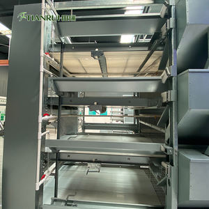 Tipo H Capa de pollo <span class=keywords><strong>jaula</strong></span> de aves de corral equipo listo <span class=keywords><strong>para</strong></span> nave automática de soldado con autógena galvanizado <span class=keywords><strong>jaula</strong></span> de alambre <span class=keywords><strong>para</strong></span> pollos sistema - Product Image 3