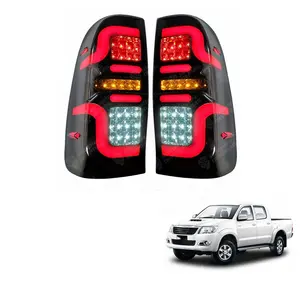 Nova 4X4 Luzes Luz Do Carro LEVOU Conduziu A Lâmpada de Cauda Traseira Tampa Do Fumo Para Hilux Vigo SR5 2005-2014