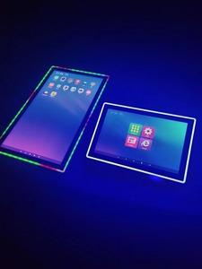 หน้าจอแสดงผลโฆษณาป้ายดิจิตอลแบบสัมผัสหน้าจอโฆษณาแอลซีดีพร้อมแถบ LED ด้านหน้า - Product Image 2