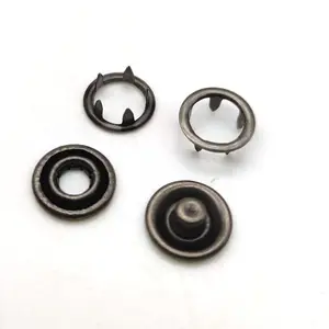 YYX 15mm ou plus, anneau en acier inoxydable pour vêtements de bébé, broche en métal, boutons à pression, broche creuse