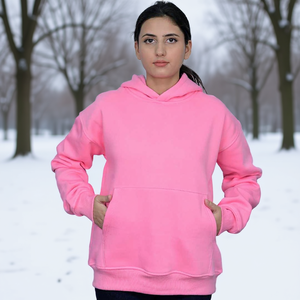 Sudadera con Capucha Personalizada para Mujer, Sudadera Informal de Forro Polar con Capucha y Manga Larga para Invierno, Impresión de Logotipo Personalizado, Servicio OEM - Product Image 2