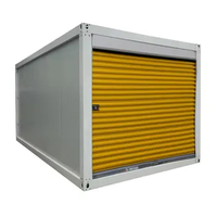 Unités de stockage portables de 20 pieds avec porte à enroulement Construction facile Conteneur de stockage portable à logo personnalisé