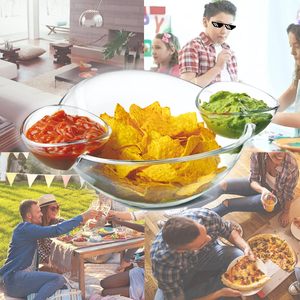 Chip e Dip Salada Fruteira Set 3L Tigela Principal, 180ml Dipping Bowls - Product Image 1