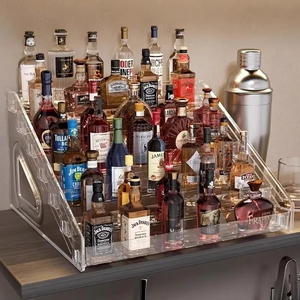 Étagère à liqueurs en acrylique à plusieurs niveaux avec 3 à 7 couches pour la présentation de cocktails dans le bar à domicile - Product Image 1