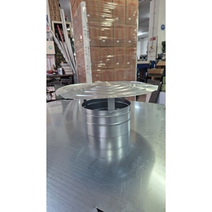 Tapa de chimenea de acero galvanizado tipo inserto, cubierta fija para chimeneas de techo - Product Image 4