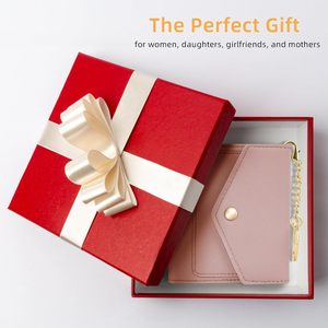 Custom Logo Leather Small <b>Purse</b> ID Card Bank Card Coin Bag Foldable Wallets for Women - Product Image 6