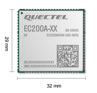 Module Quectel EC200A LTE Cat 4 Module de communication sans fil cellulaire M2M IoT industriel 150Mbps