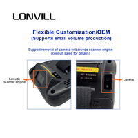 LONVILL Barato Android Handheld PDA Inventario Escáner de código de barras Topografía 2,4g/5g Terminal de colector de datos