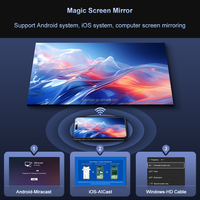 Mini projecteur Flixtone E900 MINI pour jeunes, FHD 1080P, prend en charge la 8K, moteur optique fermé, Android 14, projecteur vidéo