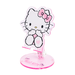 Lindo soporte de teléfono Sanrio, soporte de acrílico ajustable para tableta, decoración de escritorio Kawaii, My Melody Kuromi, Licencia Oficial - Product Image 1