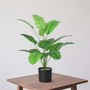 Plante artificielle en plastique en pot pour l'intérieur et l'extérieur, pour la maison, le bureau, la décoration de mariage, décoration intérieure, plantes artificielles - Product Image 2