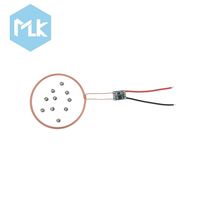 MLK 80mm 5V Pengisi Daya Nirkabel Bercahaya Hadiah Natal Modul Pengisian Daya Nirkabel LED Dengan Lampu Warna-warni dan Kecerahan yang Dapat Disesuaikan
