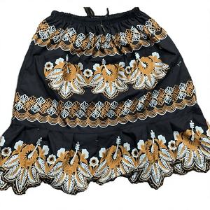 Jupe mi-longue décontractée en maille tissée à taille naturelle, respirante et tendance, nouvelle collection printemps 2025 pour femme - Product Image 4