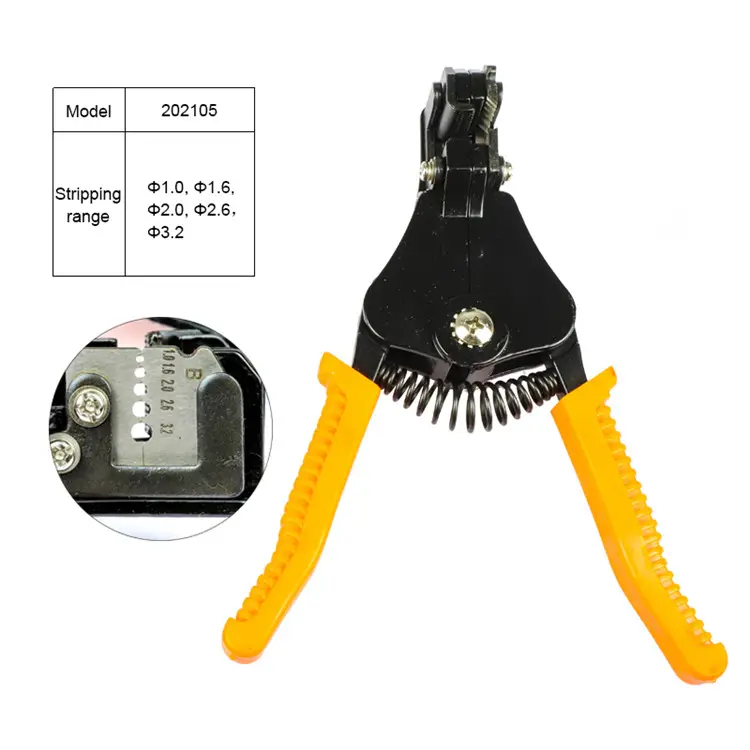 아연 합금 0.5-3.2mm 전기 와이어 스트리퍼 도구 Decrustation 플라이어 자동 케이블 와이어 스트리퍼 커터