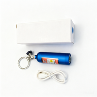 Porte-clés LED en forme de bouteille d'azote NOS, mini pendentif en alliage d'aluminium pour clés de voiture, décoration automobile JDM, cadeau - Vente Flash