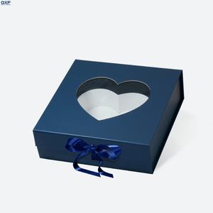 Cajas de Regalo de Lujo <span class=keywords><strong>para</strong></span> Cumpleaños y Bodas, Cajas Magnéticas Plegables con <span class=keywords><strong>Ventanas</strong></span> Transparentes, Cajas Rígidas de <span class=keywords><strong>Papel</strong></span> Selladas con Cinta - Product Image 3