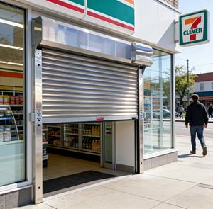 Puerta Enrollable Moderna Antirrobo de Acero Inoxidable para Comercios e Industrias, Tiendas y Almacenes - Product Image 2