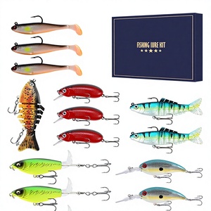 Conjunto de Iscas Luya Skimming Shark de 15 Peças em Caixa de Presente ABS, Isca Macia <span class=keywords><strong>Mino</strong></span> Chubby com Anzóis, Equipamento de Pesca para Feriados, Transfronteiriço - Product Image 6