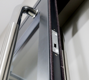 Cadre automatique en alliage d'aluminium Porte à charnière isolée à <span class=keywords><strong>double</strong></span> <span class=keywords><strong>vitrage</strong></span> Centre commercial Supermarché Entrée Portes à battant françaises - Product Image 5