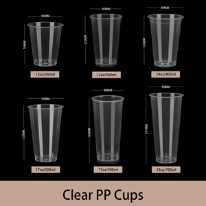 Vaso Desechable de Plástico PP Transparente para Bebidas y Snacks, Vaso Personalizado con Logotipo, Vaso de Plástico Esmerilado para Jugo Boba para Llevar con Tapa - Product Image 5