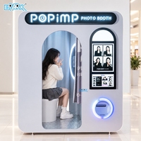 Kiosque photo commercial à monnayeur POPIMP – Machine photo en libre-service pour lieux de divertissement et salles d'arcade