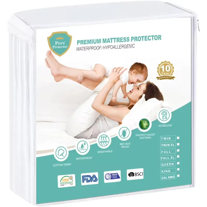 Waterproof Mattress Protector Quality Quilted Cotton Mattress Cover