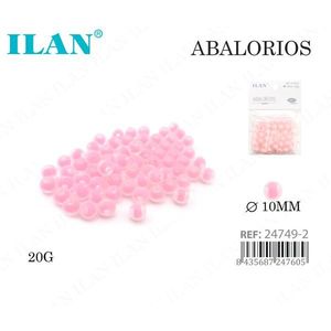 ILAN Abalorios Cuentas acrílicas rosas de 10 mm para hacer joyas, 20 g - Product Image 1