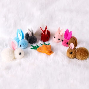 DAMAI Easter Rabbit Hair <b>Clips</b> Cute Cartoon Rabbit Carrot Barrettes <b>Spring</b> Easter Hair Accessories for Kid Headdress - Product Image 3