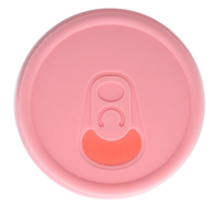 Couvercles en plastique couleur silicone 16oz boîtes de conserve en verre transparent tasses couvercles en silicone vente en gros réutilisable 16oz Sublimation Silicone canette de bière verre