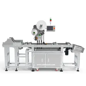 SKILT supply automatic pagination plastic bag labeling machine with feeder