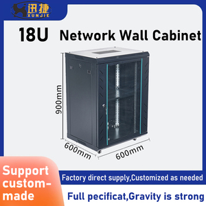 19 inch 9U 12U 15U 18u thép treo tường Mạng bao vây tủ máy tính gia đình Máy chủ <span class=keywords><strong>Rack</strong></span> 4U 22u Công suất Chứng Khoán trung tâm dữ liệu - Product Image 6